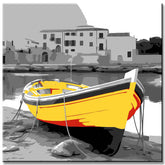 Sicilian Fishing Boat - Painting by Numbers